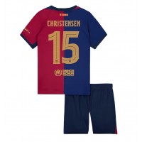 Barcelona Andreas Christensen #15 Hemmadräkt Barn 2024-25 Kortärmad (+ Korta byxor)